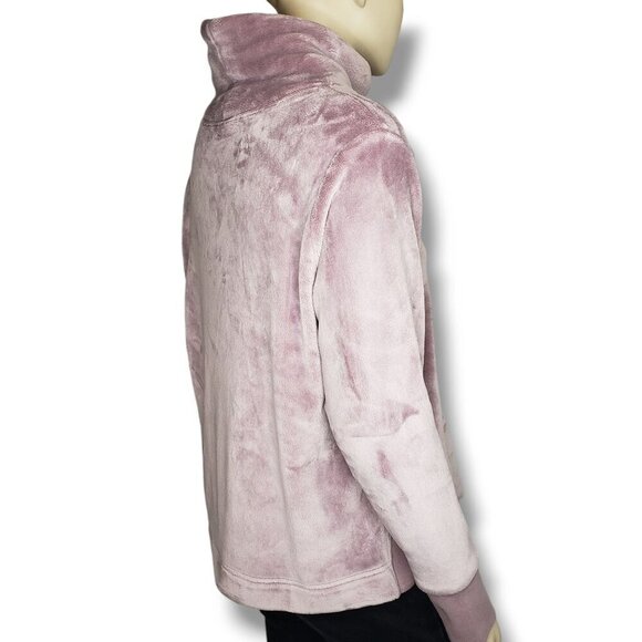 Athleta Double Cozy Karma Funnel Neck Sweater Womens Small Flora Mauve Pullover - Picture 4 of 8